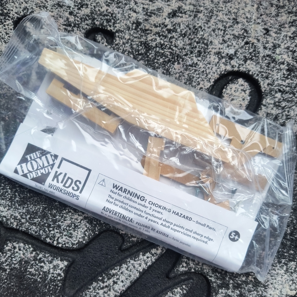 Home Depot Kids Workshop Wooden Craft Helicopter Toy Kit New Sealed